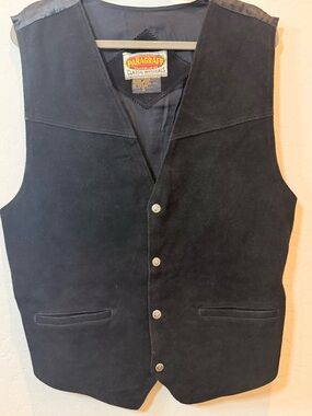 Vintage 90s Paragraff Leather Vest